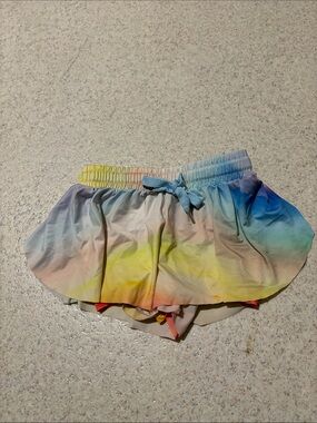 Kids Tie-Dye Pastel Skort with Drawstring Waist